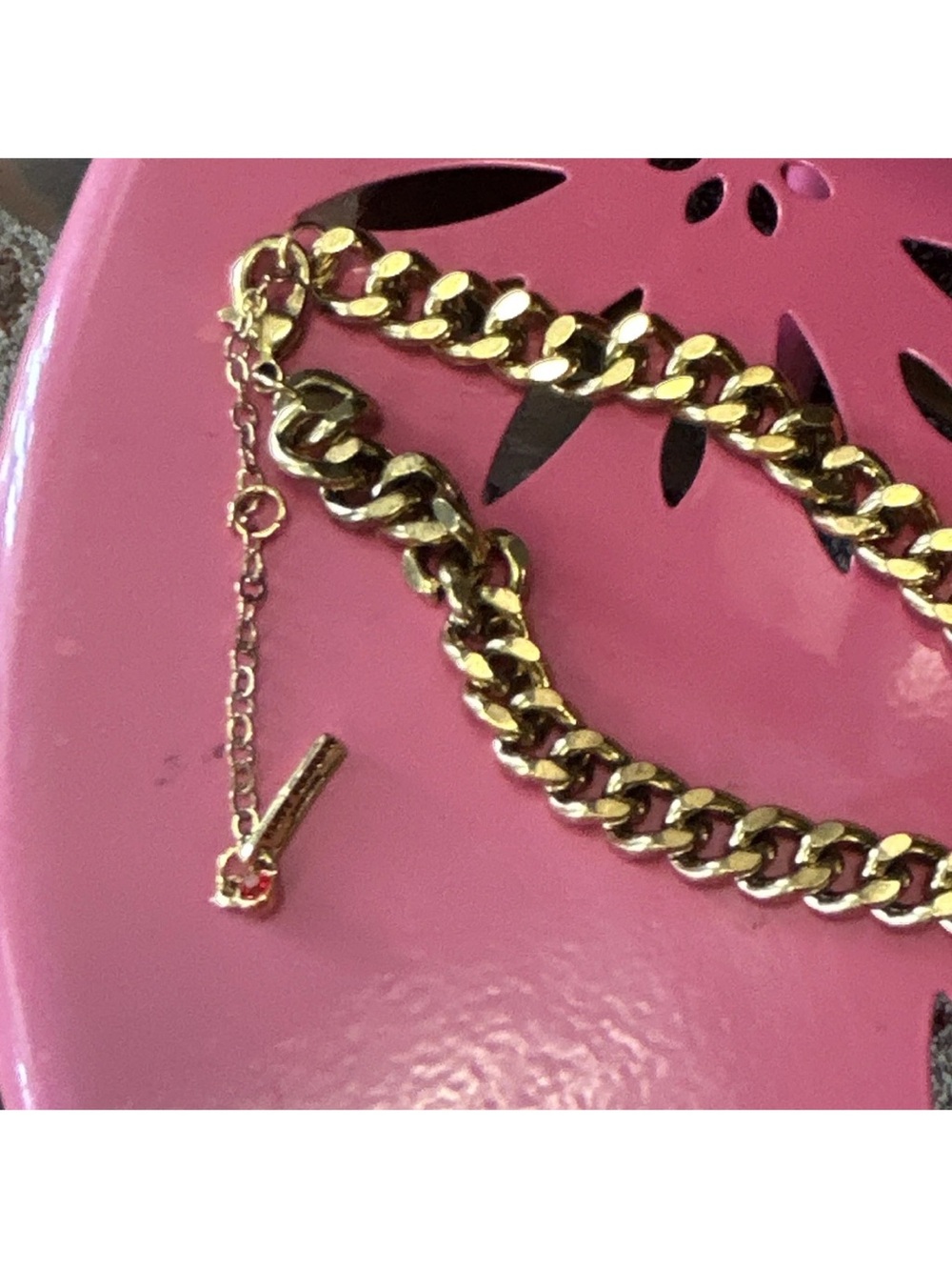 Gold Chain Necklace and Bracelet Set - Hash tag- Kurt Geiger - Picture 6 of 9